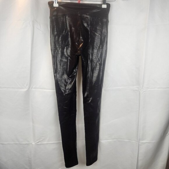 SPANX snake print leggings size XS in EUC very dark brown - Picture 5 of 6